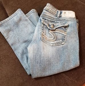 Silver jeans capris